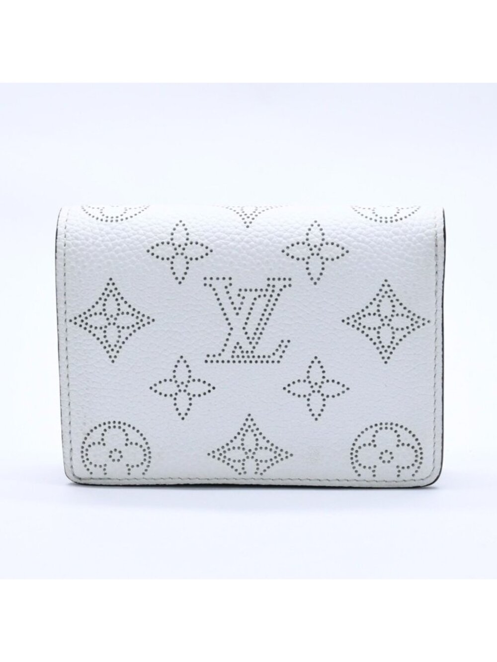 Louis Vuitton Fold Wallet White Black Purple Monogram Portefeuille Clair